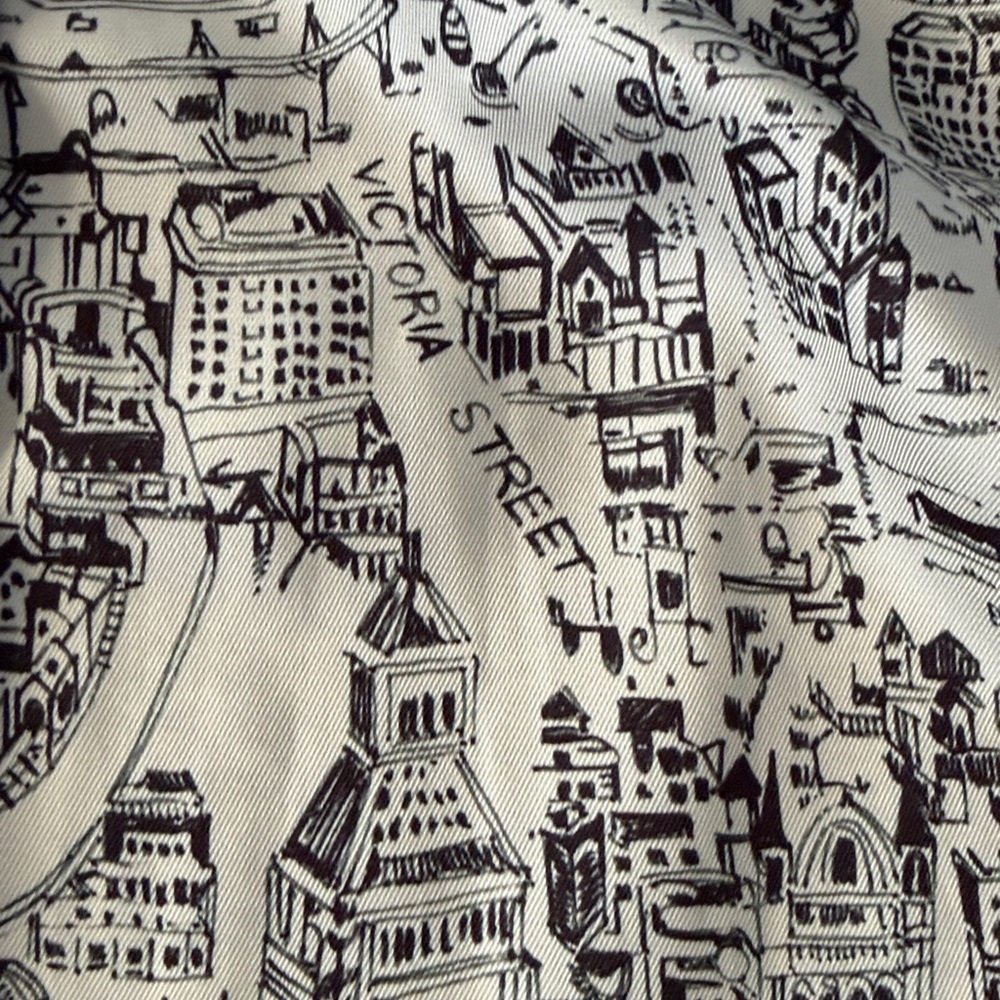 Talbots London Map Button Front Shirt - Picture 4 of 7
